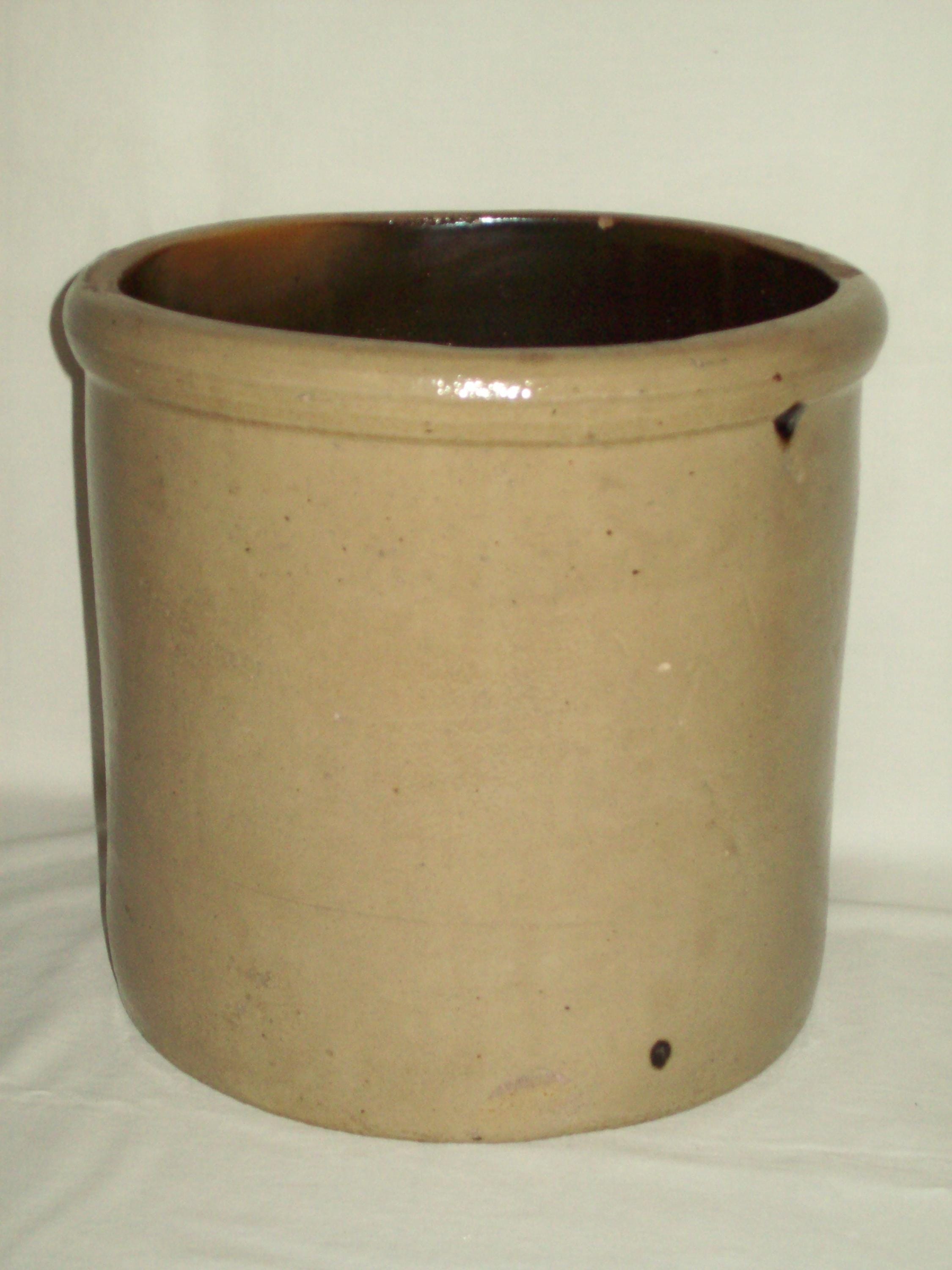 Early Red Wing Primitive #2 Stoneware Crock ~ 