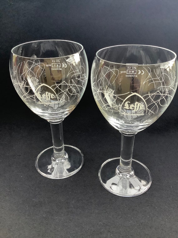 2 verres pour la célèbre bière d'abbaye Leffe, Leffe Verre à Bière