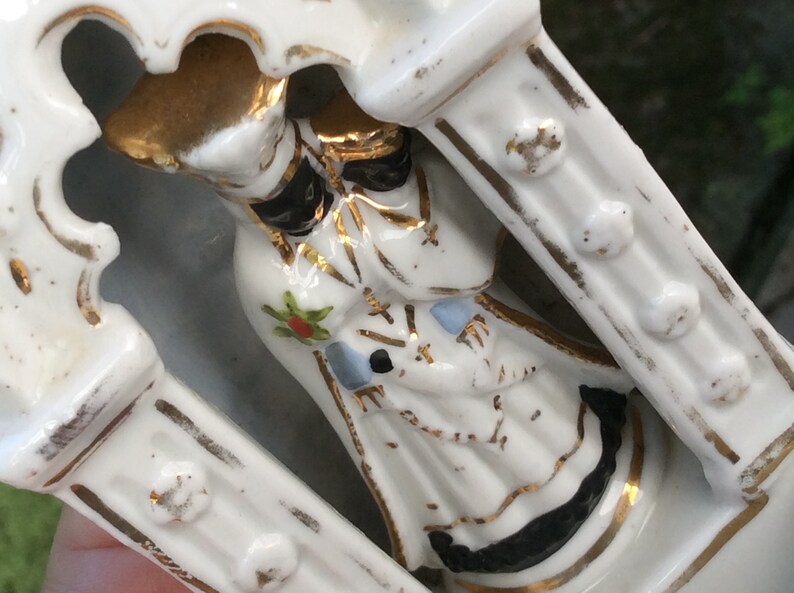 Antique Brussels Porcelain Black Madonna Holy Water Font - Etsy