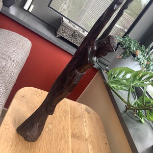 Vintage Ebenholz Kruzifix Holz geformt Jesus Unser Herr, ohne Kreuz, religiöser Christ Jesus Christus Katholik, Holz geschnitztes Kruzifix