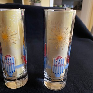 A set of 2 Pere Magloire calvados glasses. long drink calvados, calvados Normandy image 2