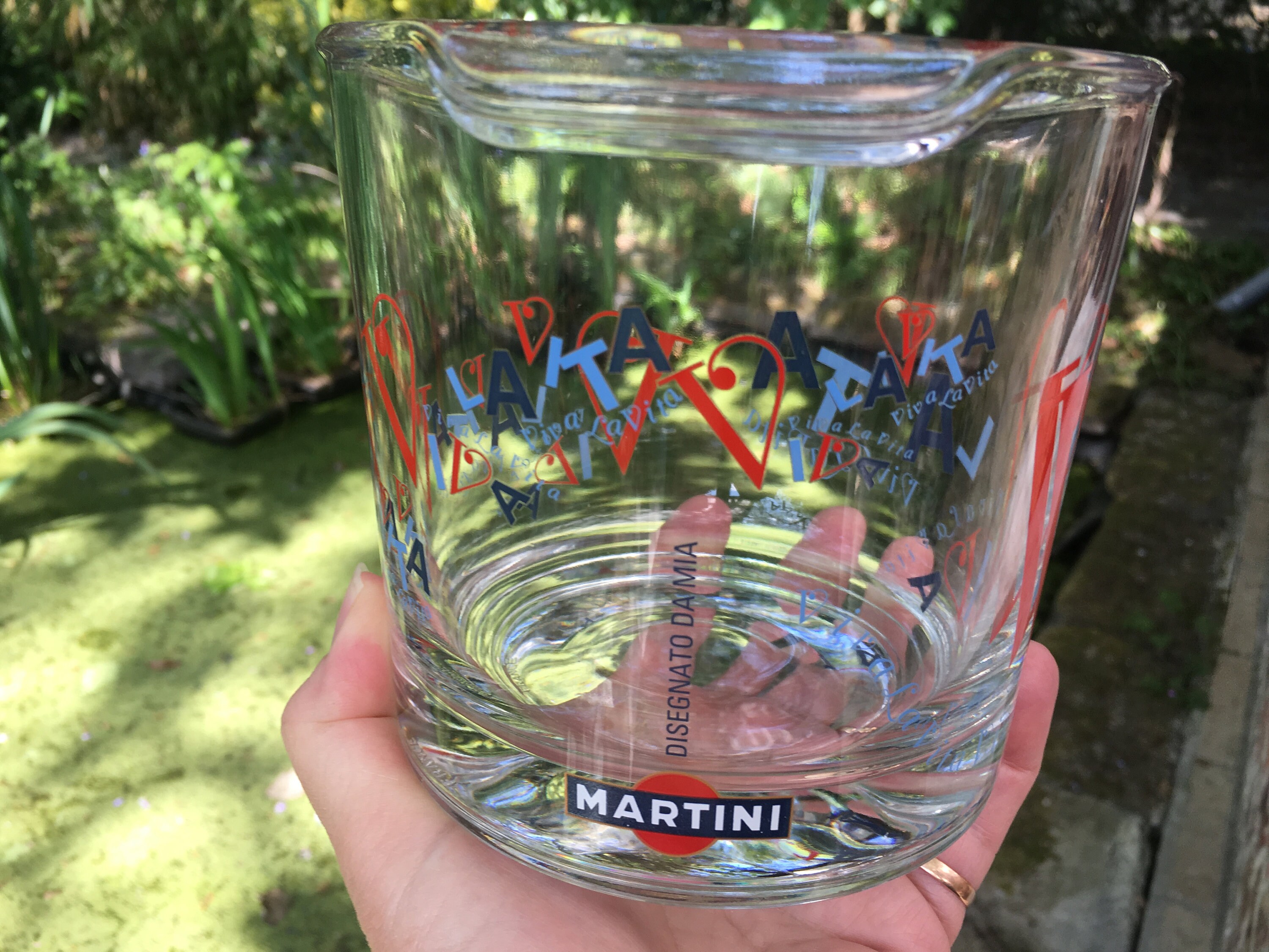 Seau à Glaçons En Verre Martini – Viva La Vita – Vintage – Petit éclat