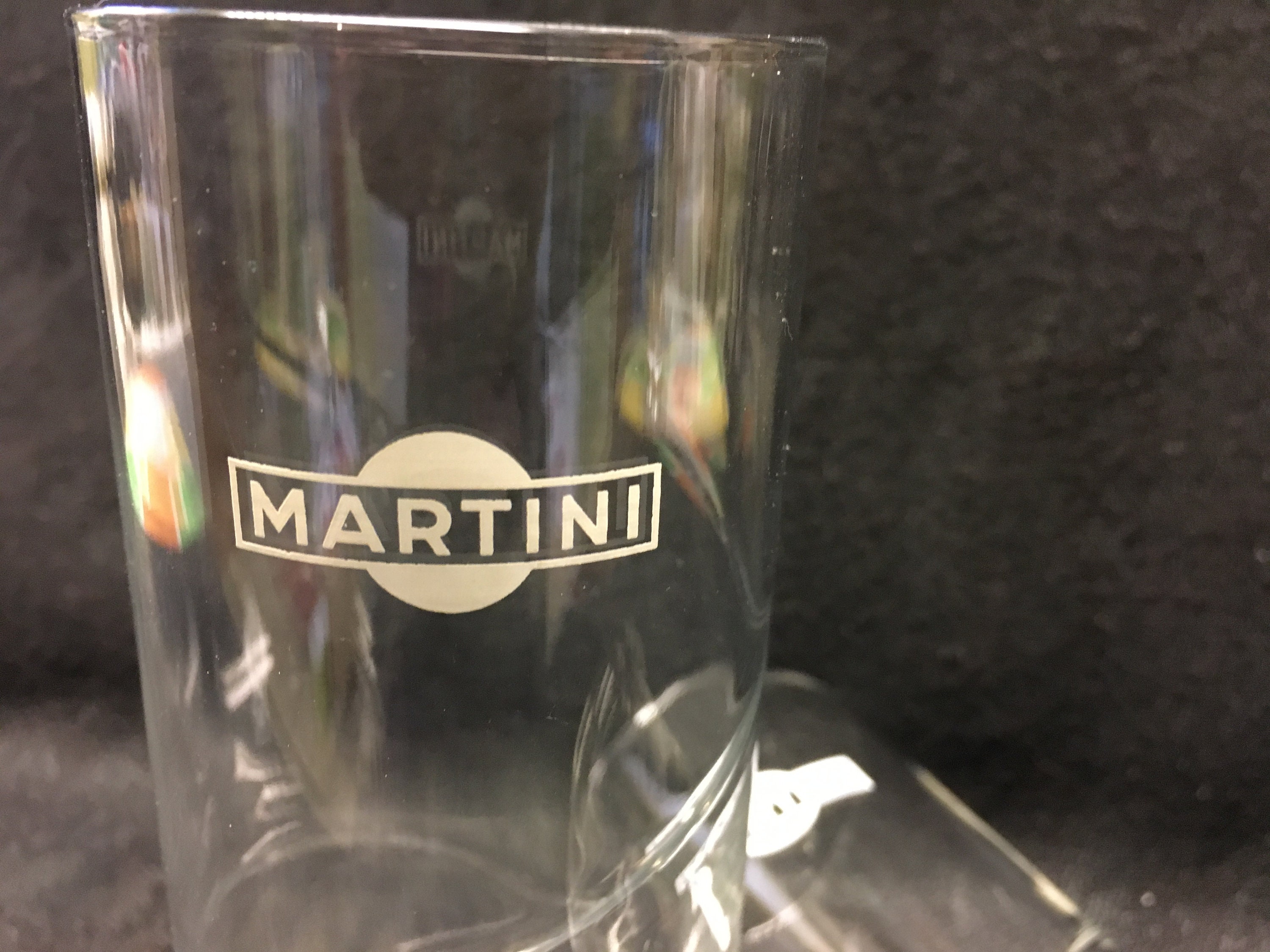 2 Vintage Longdrink Martini Bianco Glasses Advertising Martini Etsy