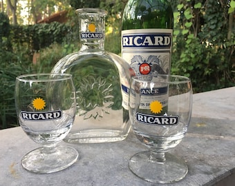 RICARD リカール　デキャンタ　水差し 60’s フランス　2セット RICARD リカール デキャンタ 水差し 60's フランス 2セット