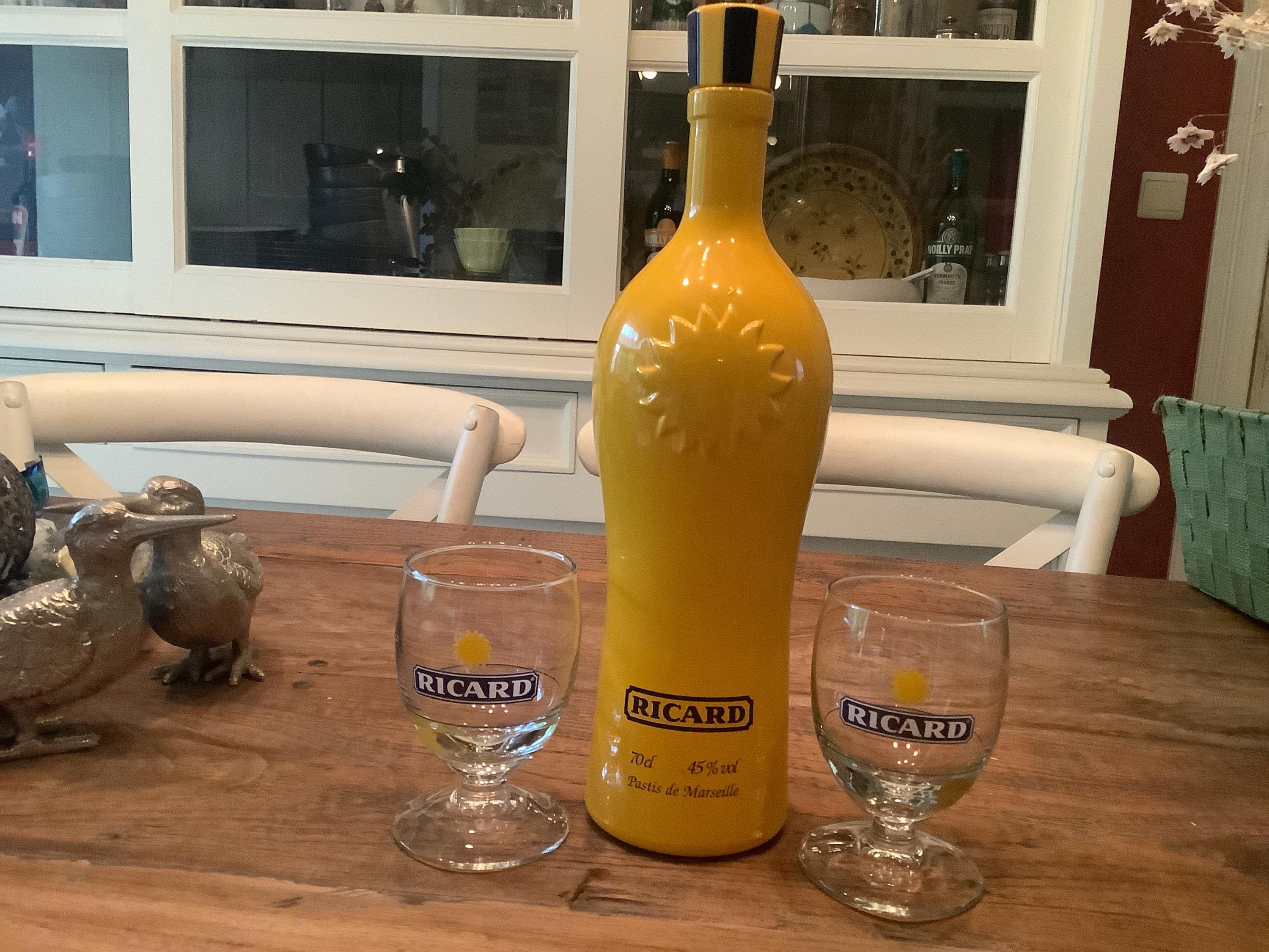 RICARD リカール　デキャンタ　水差し 60’s フランス　2セット フランス RICARD リカール ヴィンテージ水差し カラフェ