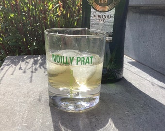 2 Vintage Noilly Prat aperitif glasses, cup, vermouth glass, old French dry cup