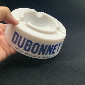 Round  vintage Dubonnet   large porcelain ashtray