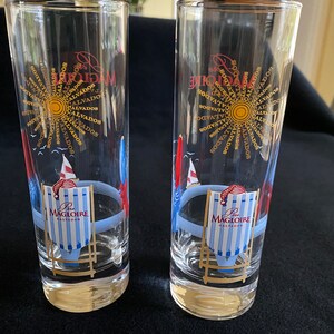 A set of 2 Pere Magloire calvados glasses. Long drink calvados, calvados Normandy