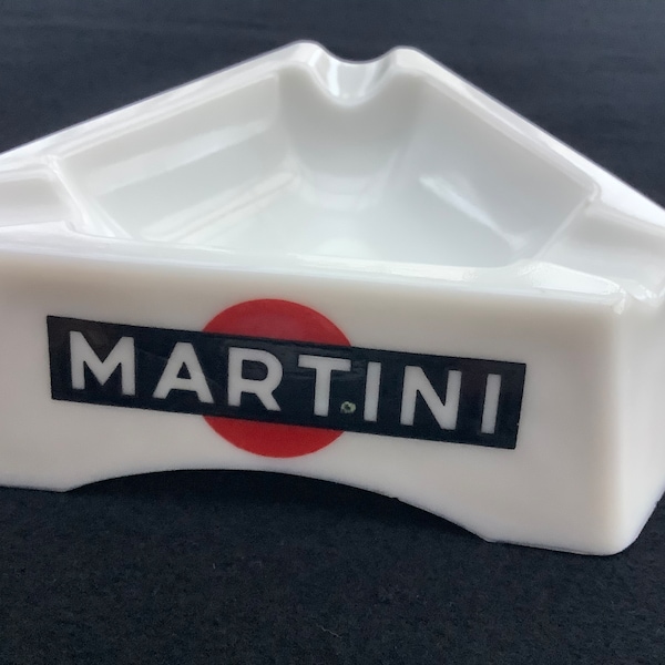 Vintage MARTIN glass triangle ashtray advertising Martini  Martini logo  Martini collection, Martini brand collector