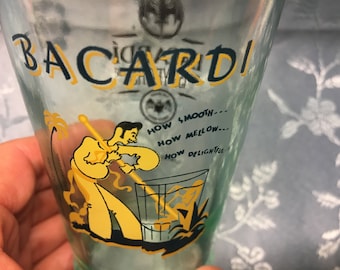 Vintage Bacardi Cocktailglas: 150 Jahre Limited Edition Sammlerstück