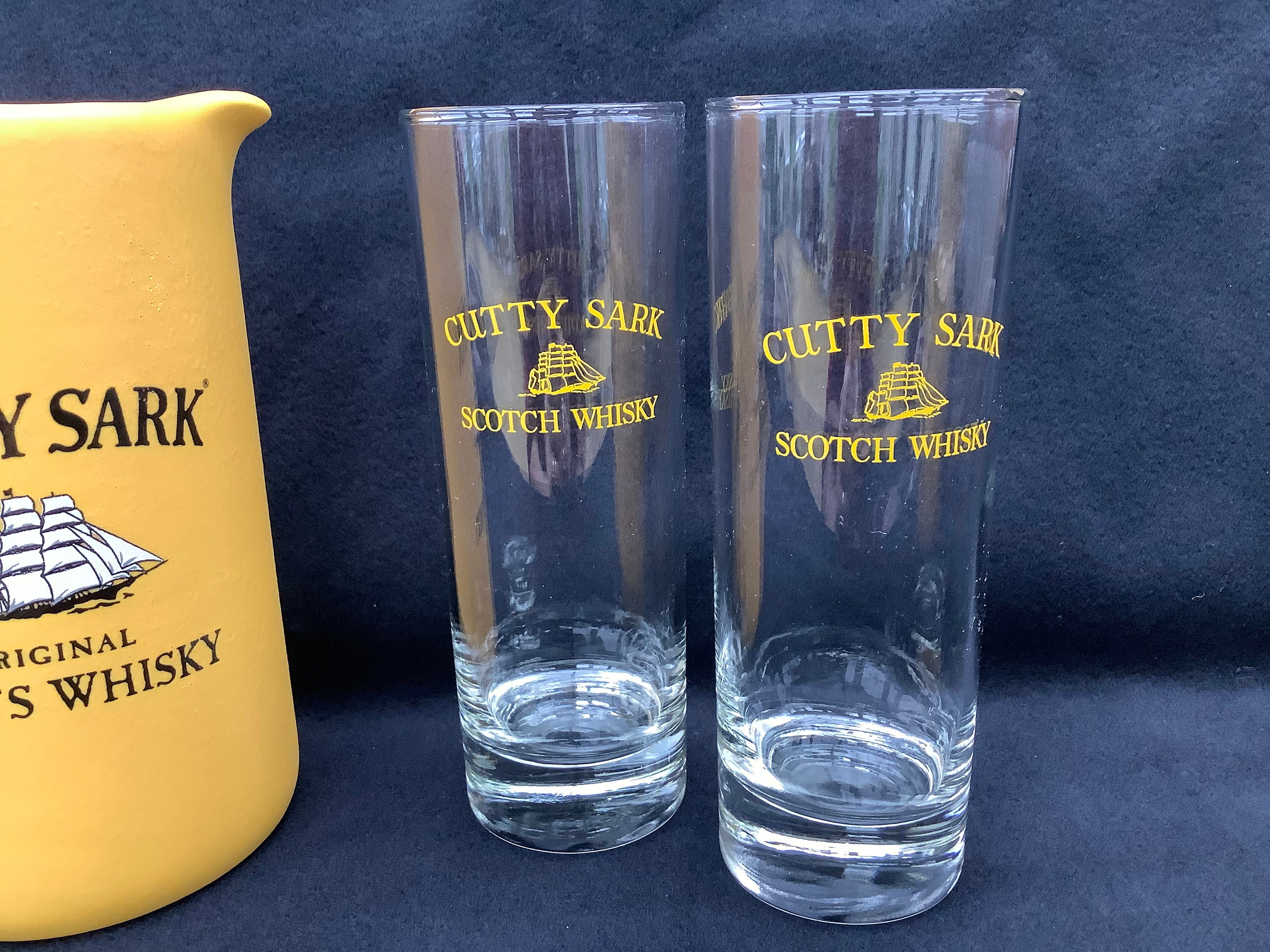 ヴィンテージ カティサーク スコッチ ウイスキー グラス - 2個セット