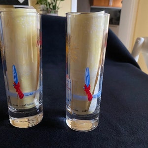 A set of 2 Pere Magloire calvados glasses. long drink calvados, calvados Normandy image 7