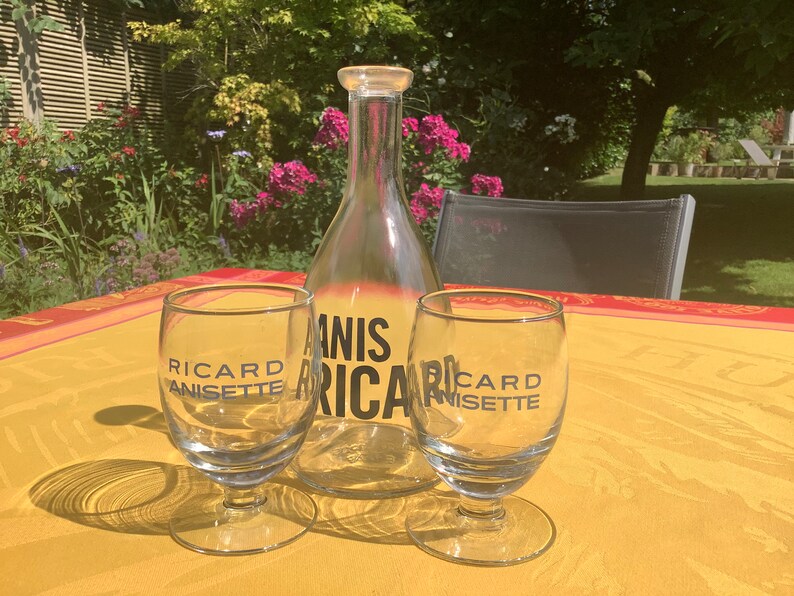 Ricard Vintage French Ricard Water Carafe Bottle With Two Ricard ...