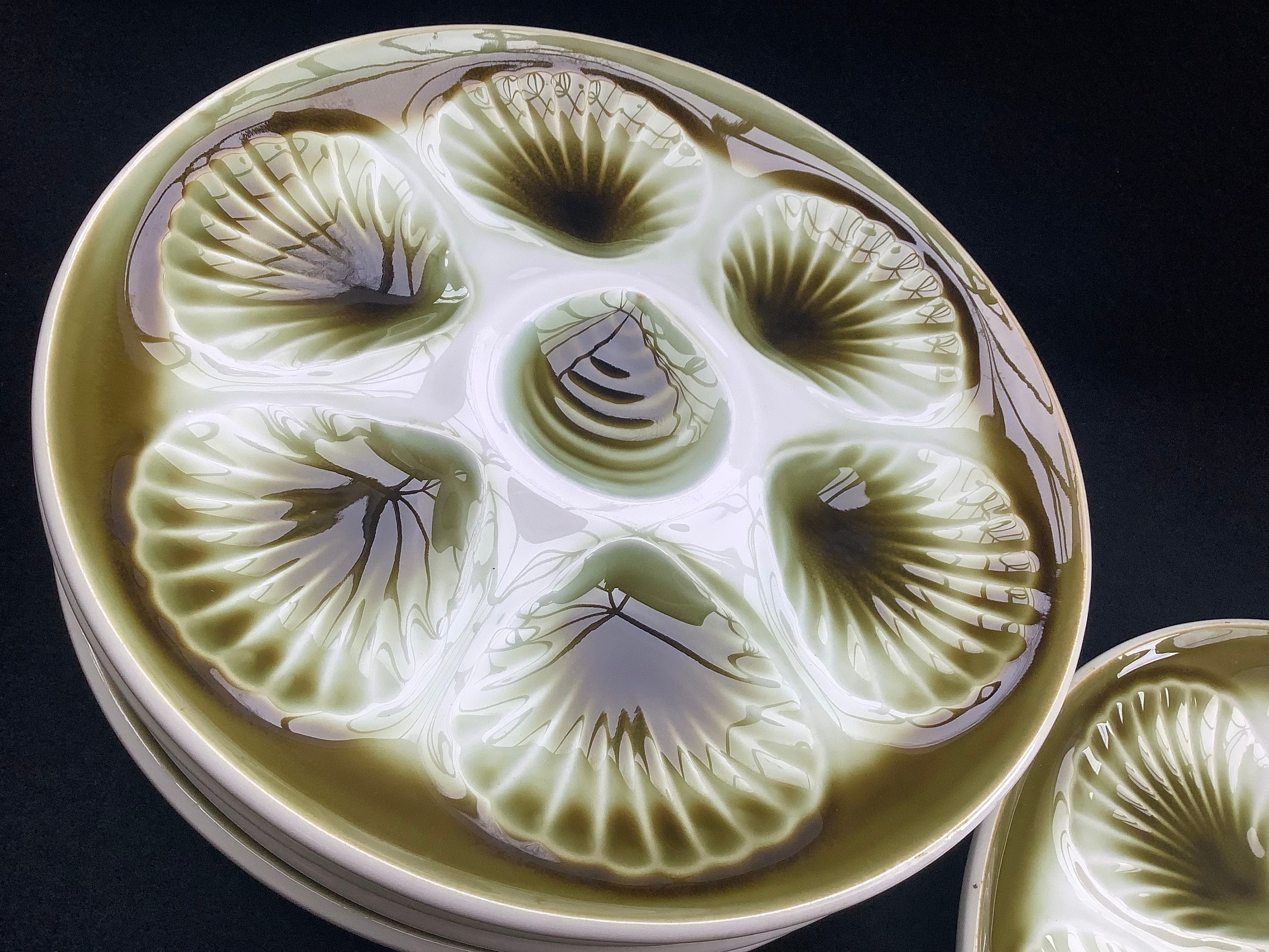 22cmプレート6枚セット/モラン社製/ヴィンテージ