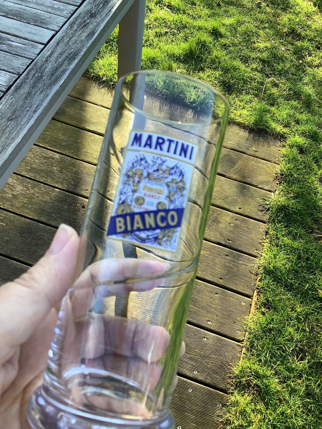 2 Vintage Longdrink Martini Glasses Advertising Martini Bianco Etsy