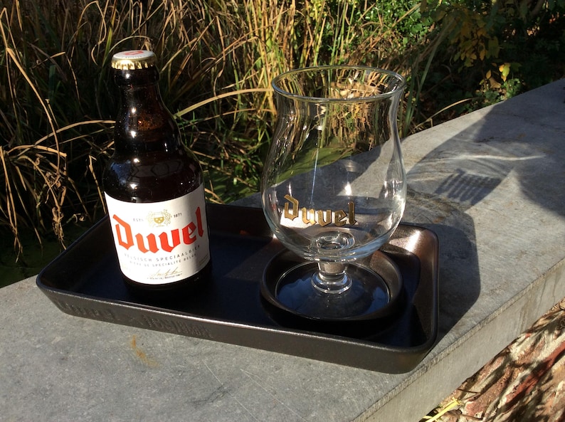 Duvel Tulip Glass with Tray - Thumbnail 3
