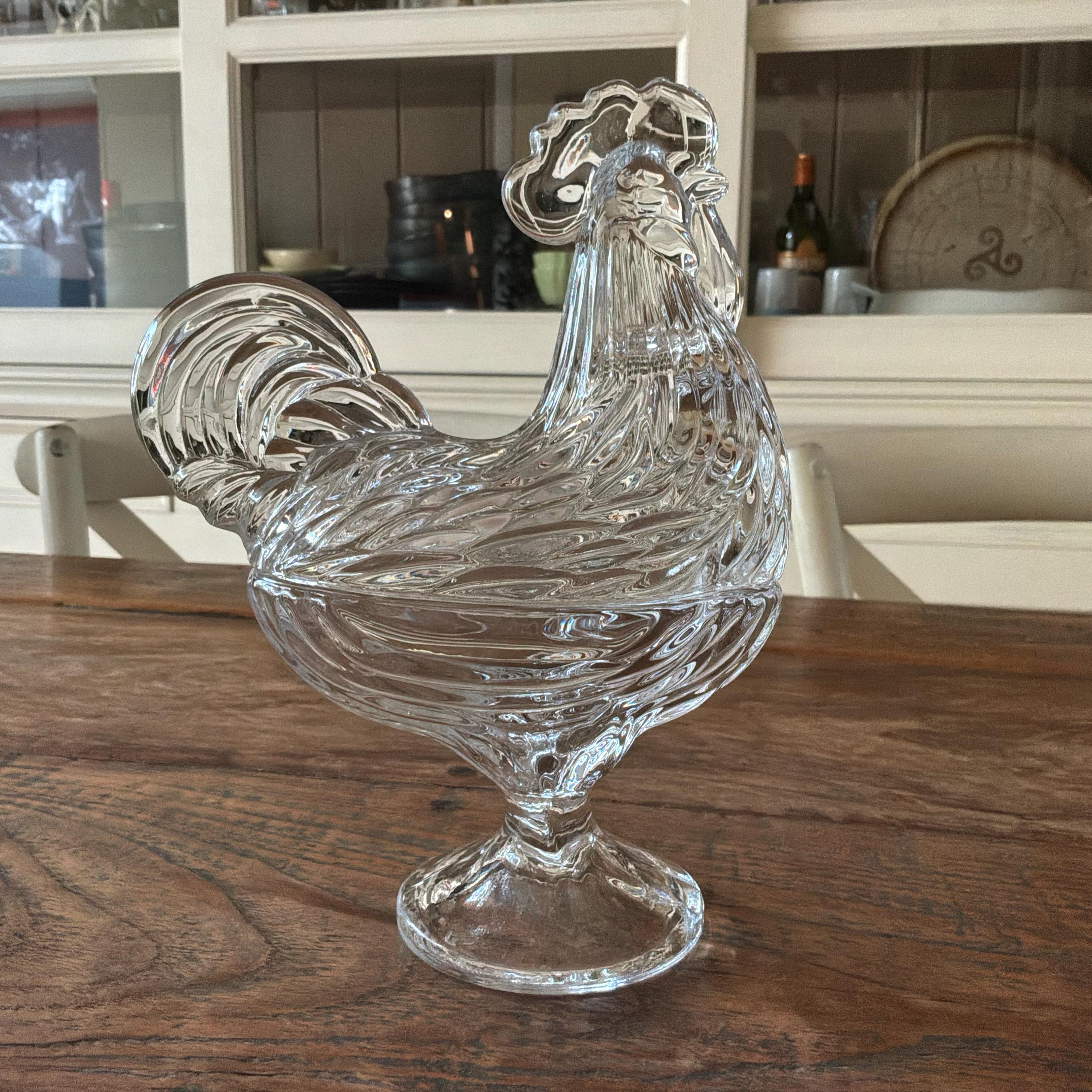 Glass hen on nest - Etsy 日本