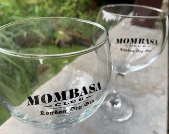 2 Mombasa Club Gin Cocktail Stielgläser, London Dry Gin