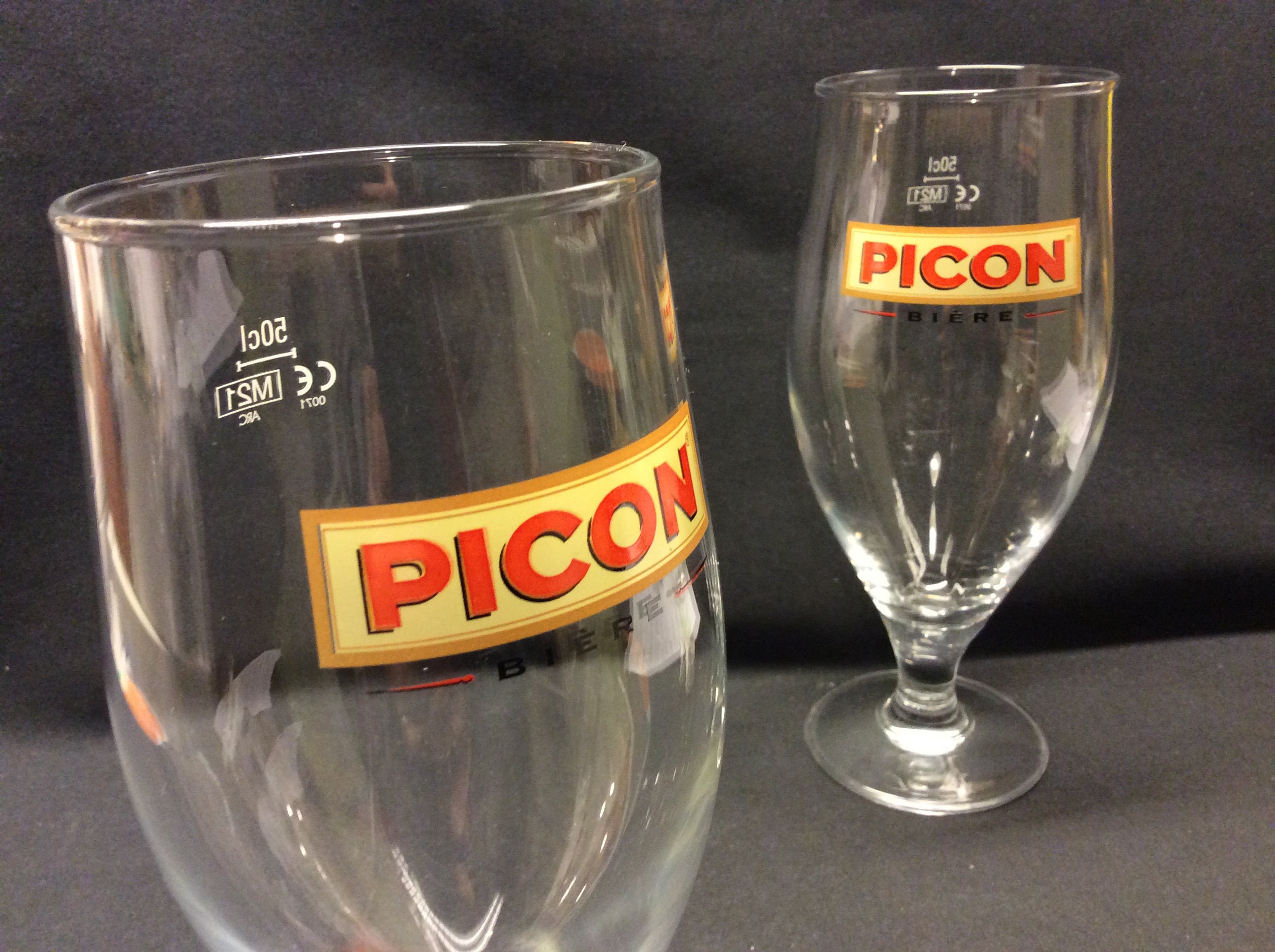 Vintage Picon Beer Glass With Picon Logo, Picon Bière Logo, Picon  Advertising , Retro Bistro Decor, Made in France, 0,50 Cl, 8.45 Oz 