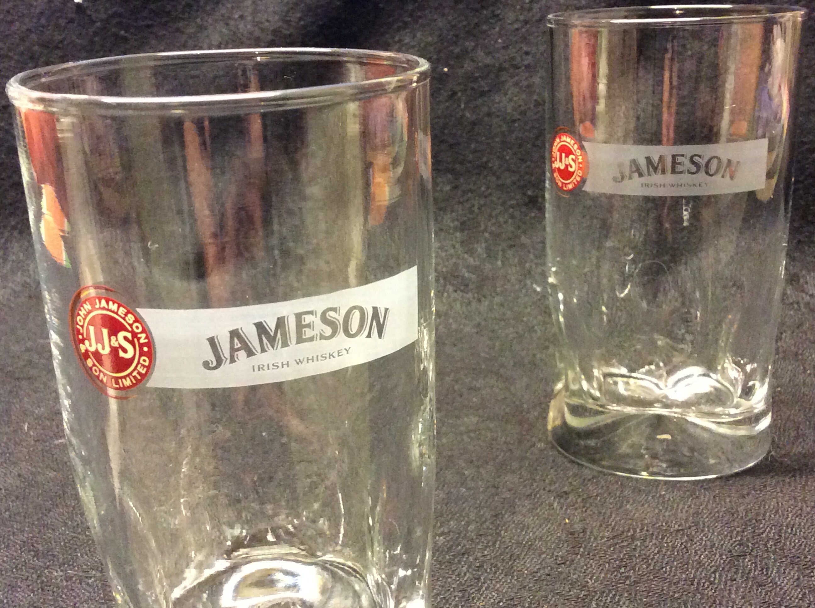 2 Vintage Jameson Irish Whiskey Glasses Tumblers Etsy UK