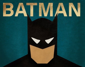 Batman Minimalist Etsy