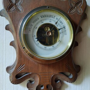 Antique Weather Station "lufft". Thermometer-barometer Late 19th ...