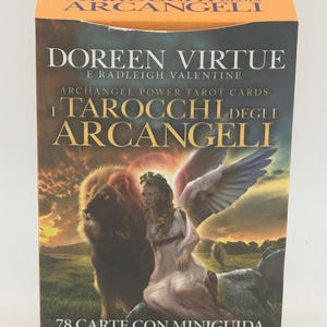 Le Tarot des Archanges Doreen Virtue 78 cartes avec mini guide de lecture et d'interprétation des symboles Ouvert Jamais utilisé