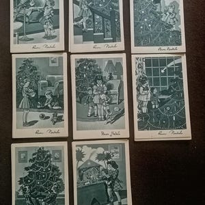 Lotto ( formati da tre lotti soggetti diversi ) Cartoline d'epoca augurali Buon Natale , Buon anno NUOVE non viaggiate