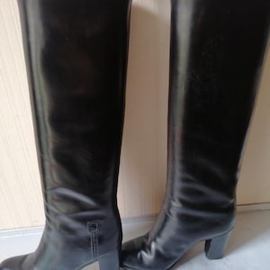 TANINO CRISCI, black high boots, handcrafted, high quality, leather lining, 36.5, perfect condition