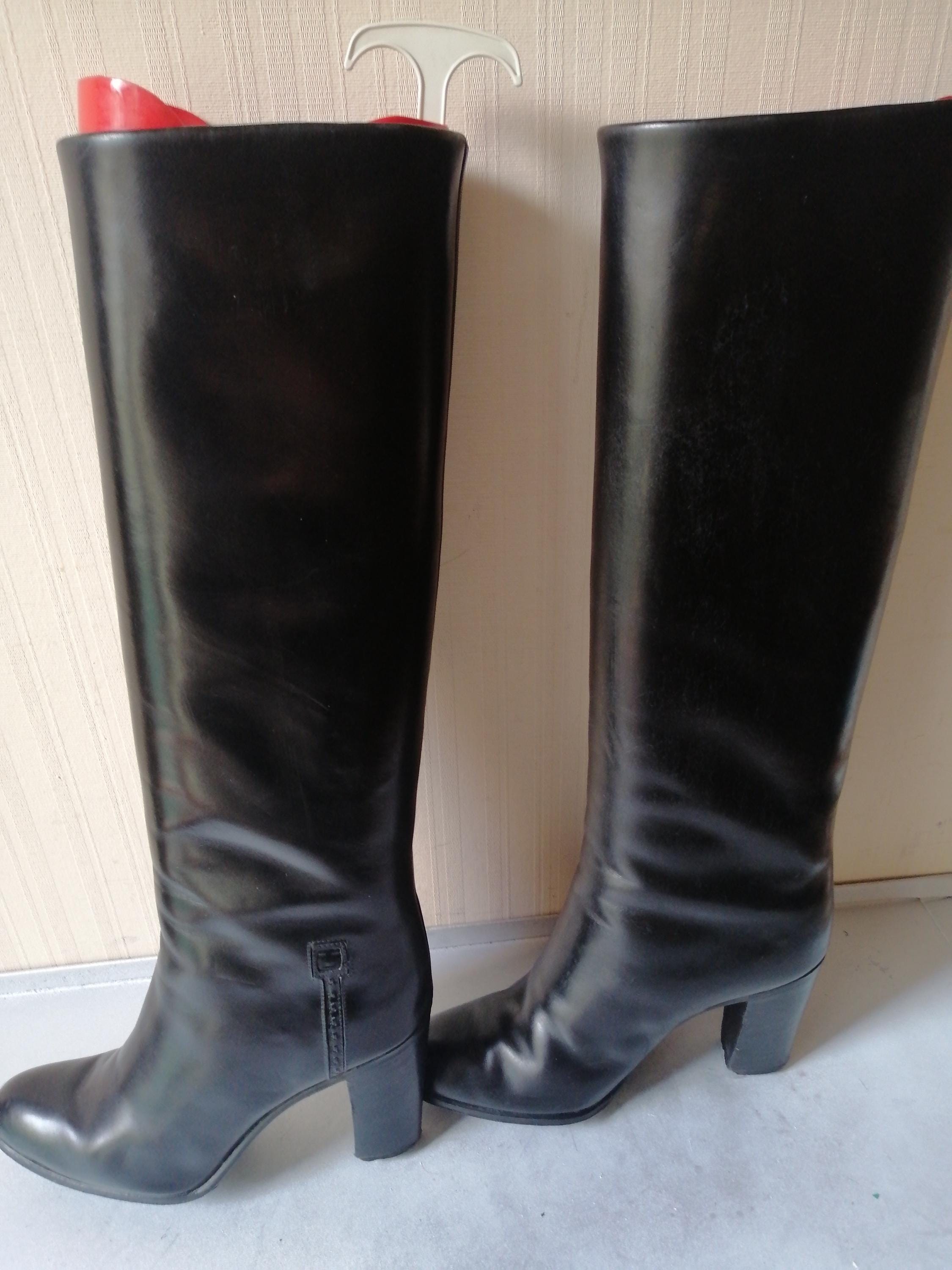 TANINO CRISCI, Black High Boots, Handcrafted, High Quality