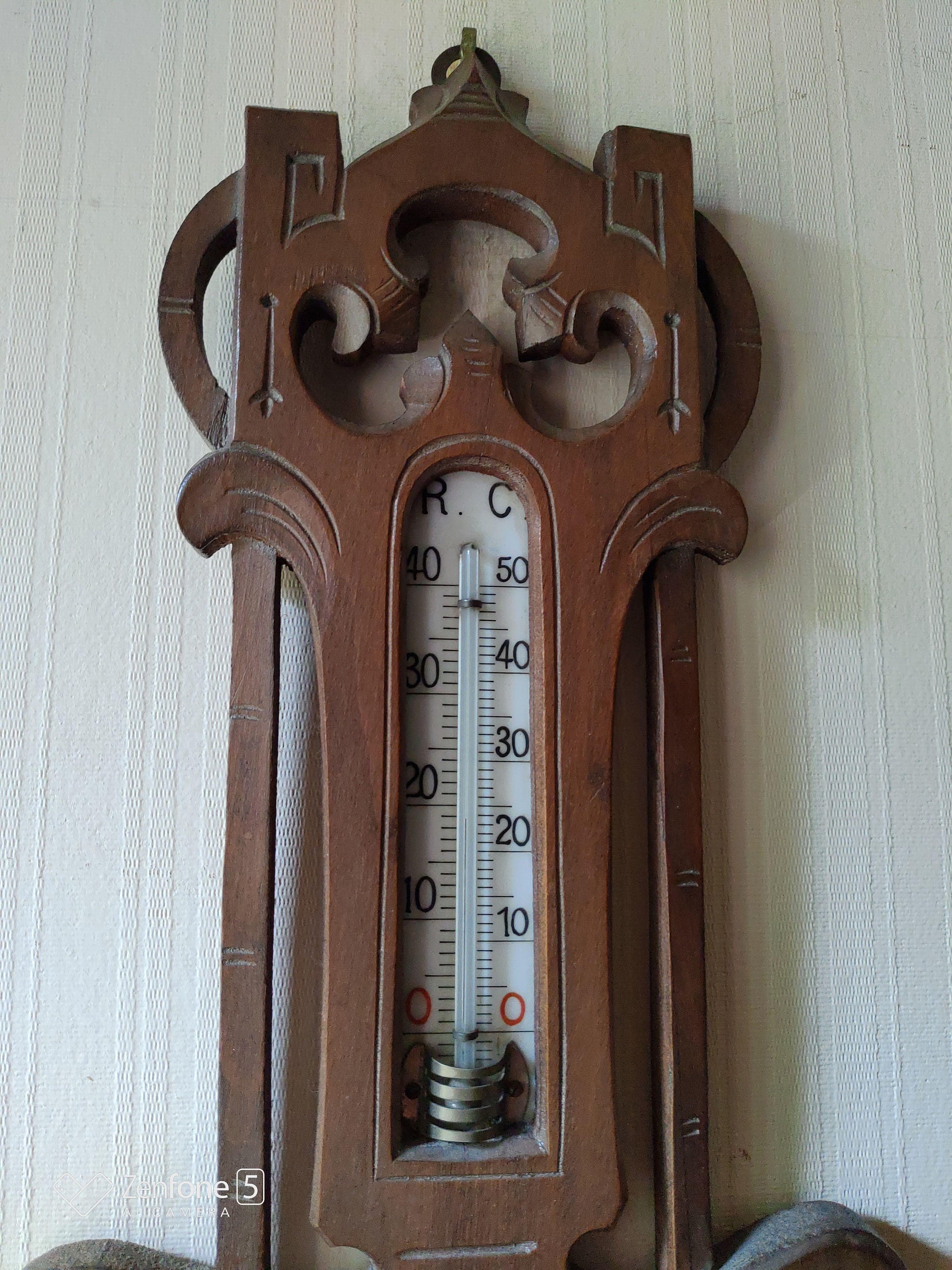 Antique Weather Station "lufft". Thermometer-barometer Late 19th ...