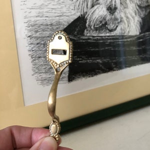 Vintage or Antique Die Cast Brass Cabinet Handle
