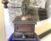 Vintage Die Cast Miniature Coffee Grinder Pencil Sharpener 1970s Made in Spain