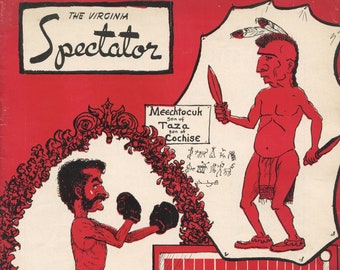 The Virginia Spectator Fisticuffs Issue February 1954 University of Virginia