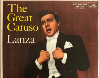 Mario Lanza The Great Caruso RCA Victor Red Seal 1958 Vintage Vinyl Record Album