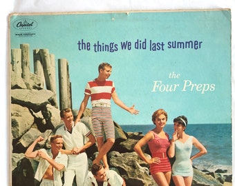 Álbum de vinilo vintage de The Four Preps The Things We Did Last Summer, Capitol, 1958