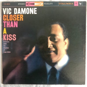 Vic Damone Closer Than a Kiss Columbia 1958 Vintage Vinylskiva Album