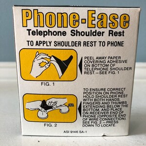 Vintage Promotional Phone-Ease Self Adhesive Telephone Shoulder Rest with Sadler Auto Center Logo Emporia VA image 5