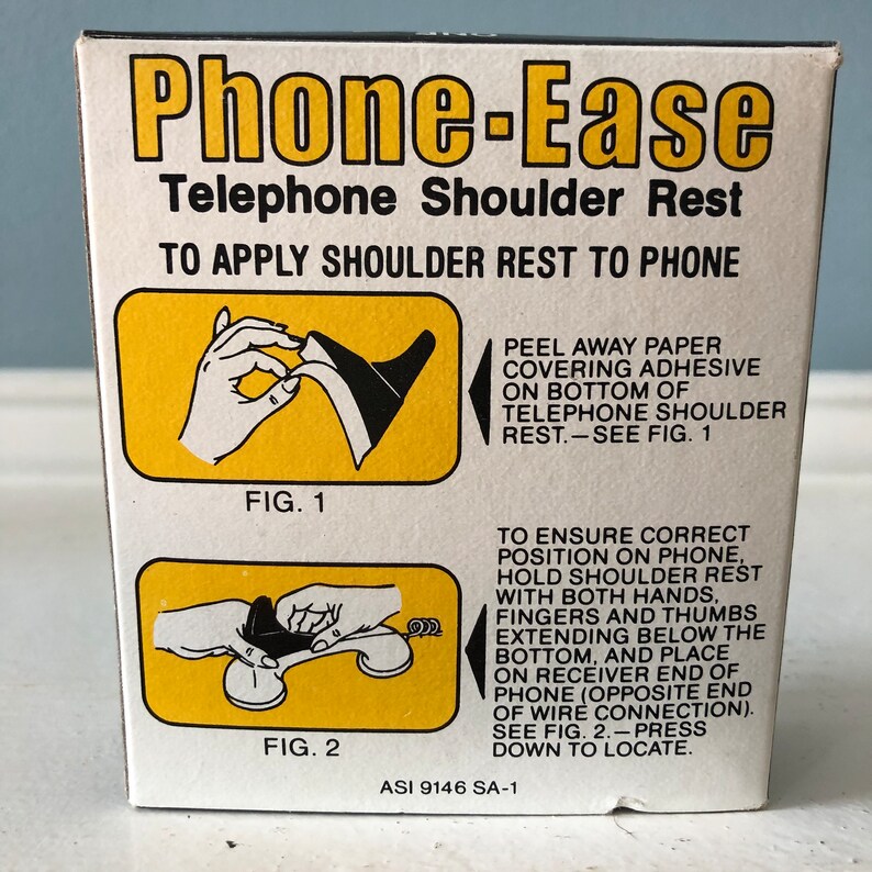 Vintage Promotional Phone-Ease Self Adhesive Telephone Shoulder Rest with Sadler Auto Center Logo Emporia VA image 5