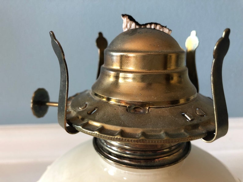 Vintage Lamplight Farms Hobnail Glass Oil Lamp Etsy