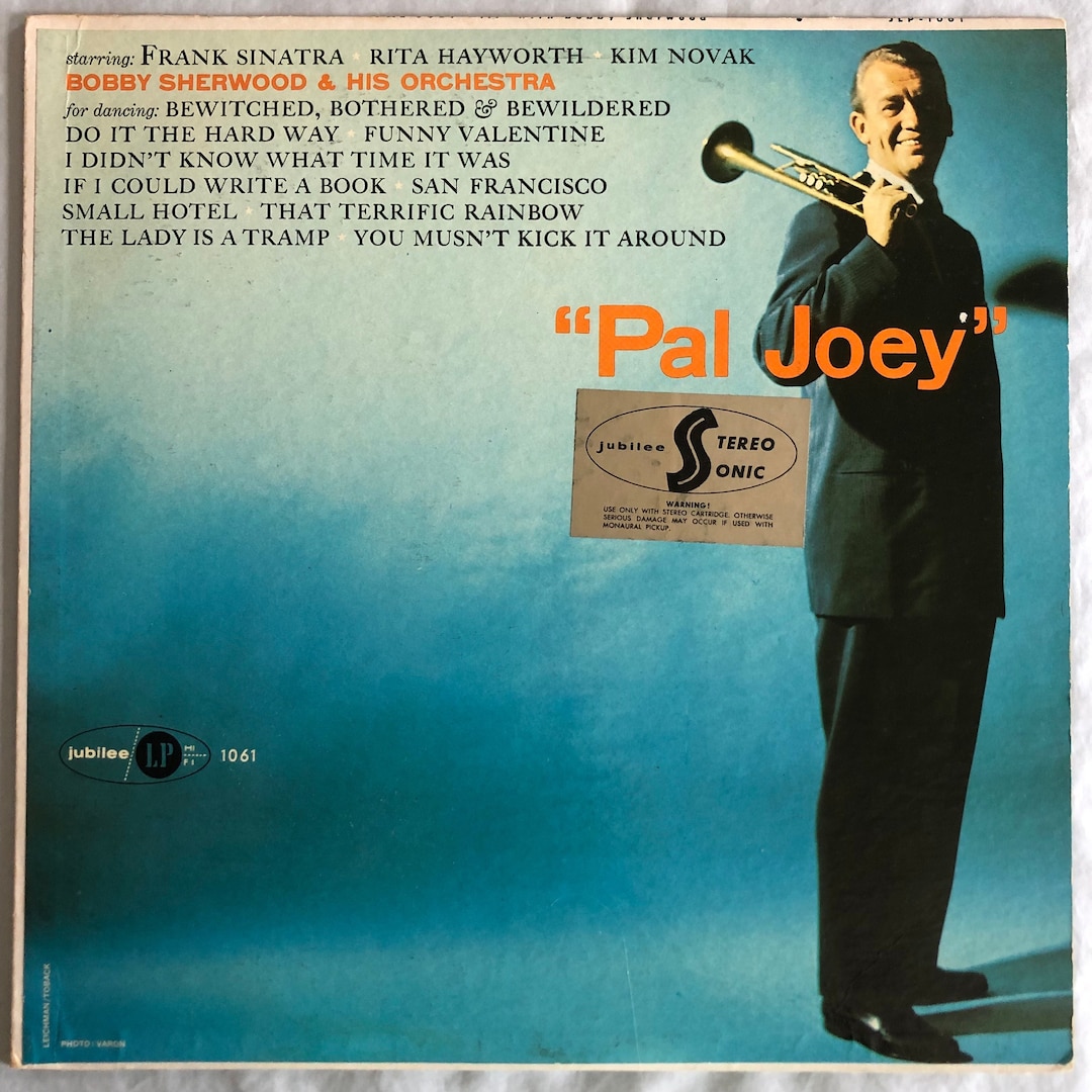 Bobby Sherwood and His Orchestra Pal Joey Jubilee 1958 Vintage Vinyl ...