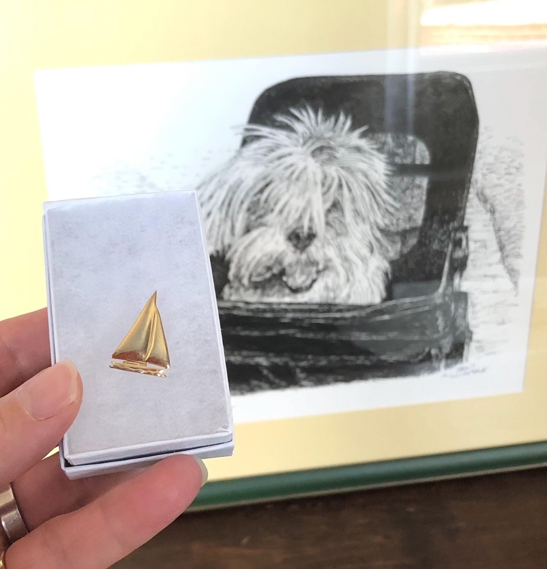 Vintage Gold-tone Sailboat Pin - Etsy
