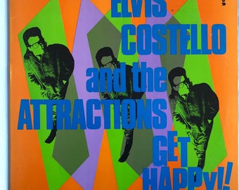Elvis Costello and The Attractions Get Happy!! Columbia 1980 Vintage Vinyl Record Album