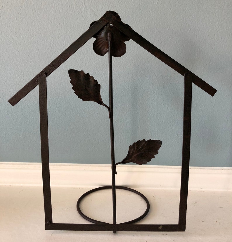 Metal Wallmounted Plant Holder Shabby Chic Rustic Decor Etsy