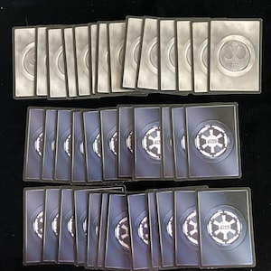 Lot von 37 1998 Star Wars CCG Cards DecIFFER anpassbare Kartenspiel-Premiere