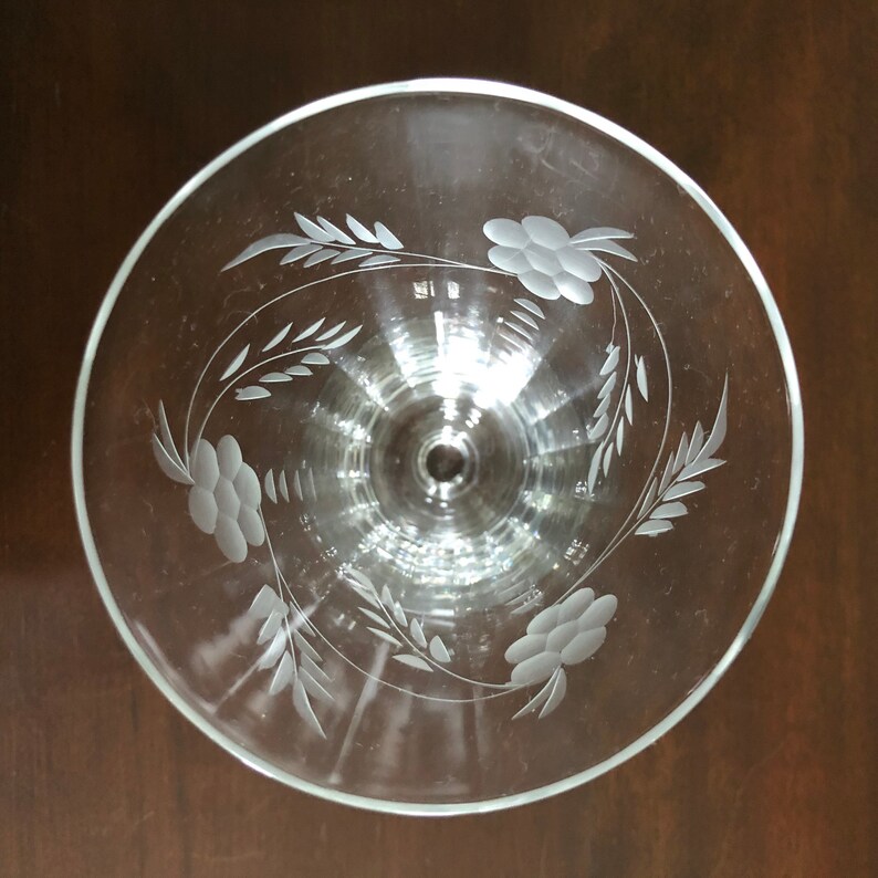 Vintage Gray Cut Optic Crystal Juice Glass Etsy