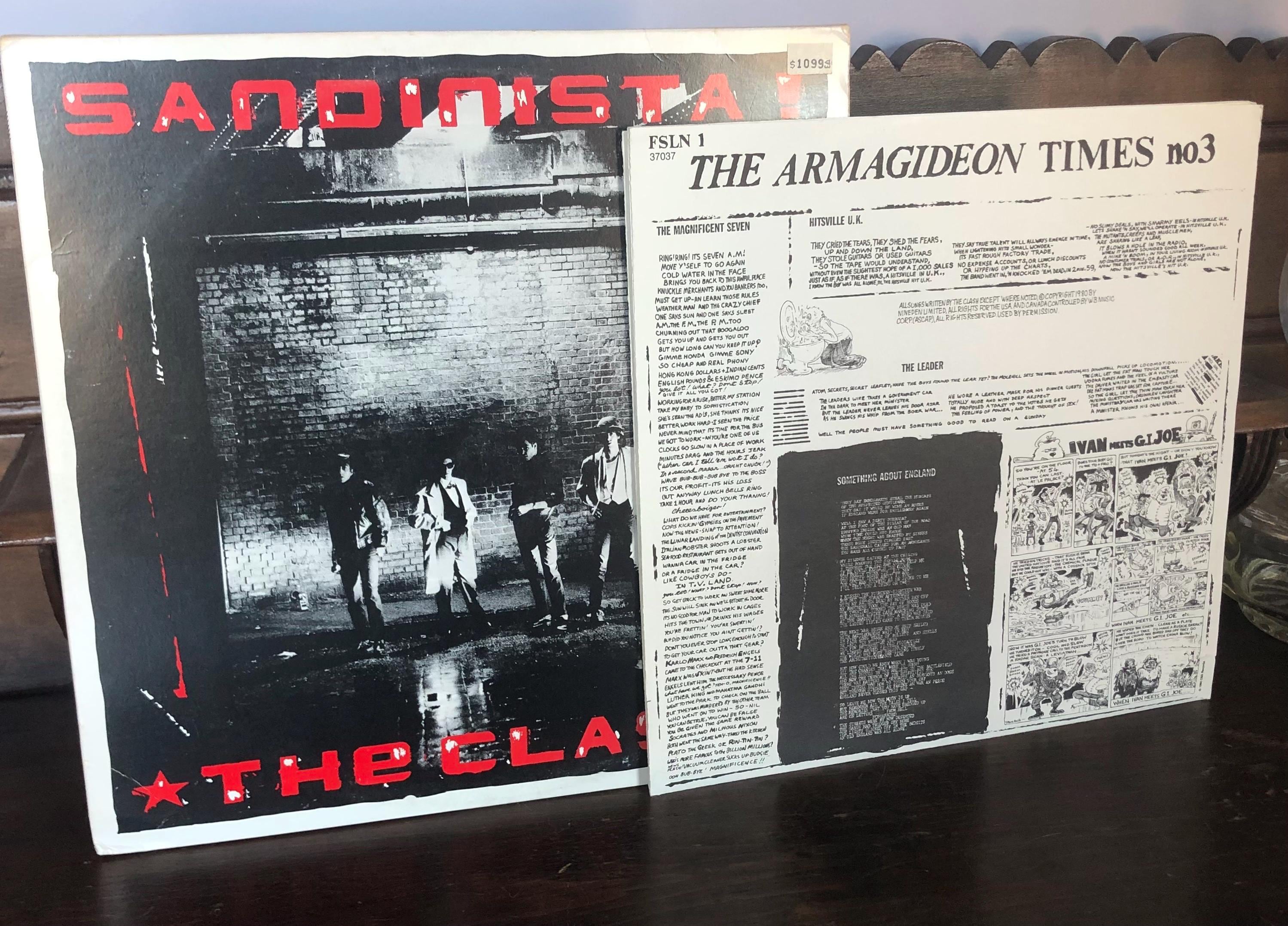 The Clash Sandinista! Epic 1980 Vintage Vinyl Triple Record Album