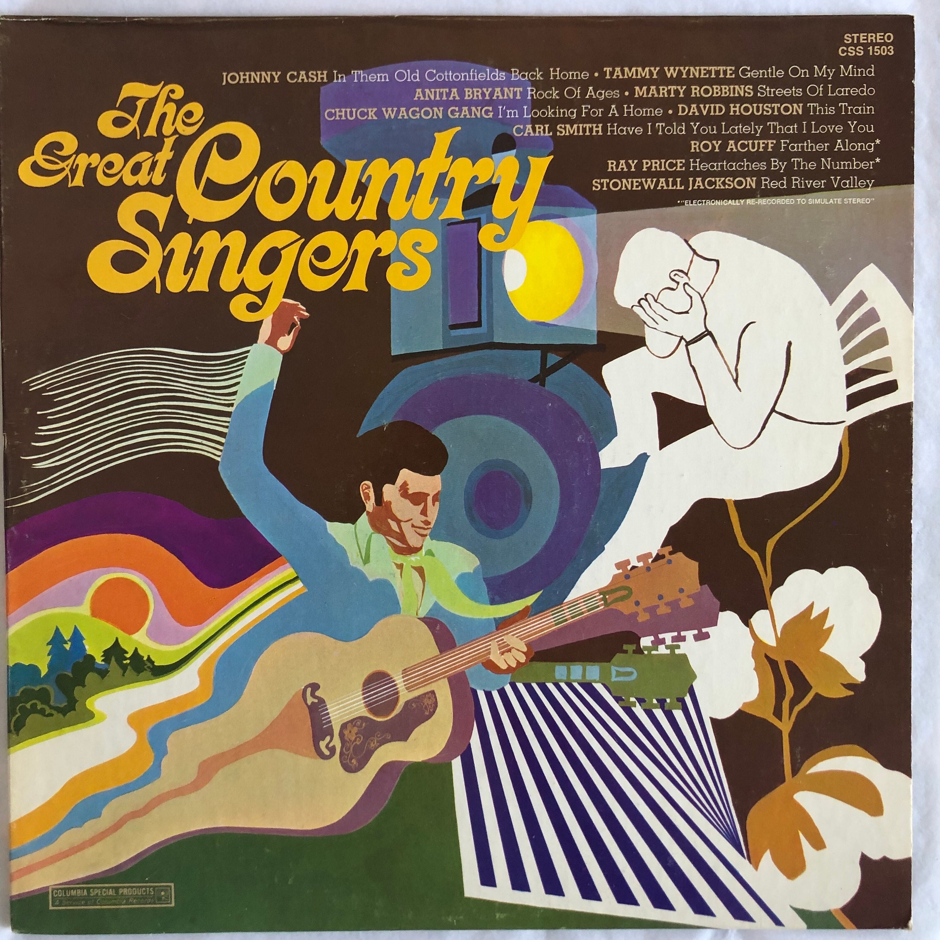 The Great Country Singers Columbia Special Products 1971 Vintage Vinyl Record Album
