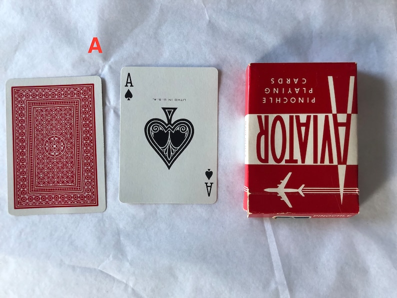Jeu De Cartes à Jouer Poker Aviator Pinochle - Paquet Rouge, Index Standard, Neuf De Chez USPCC (United States Playing Card Company)