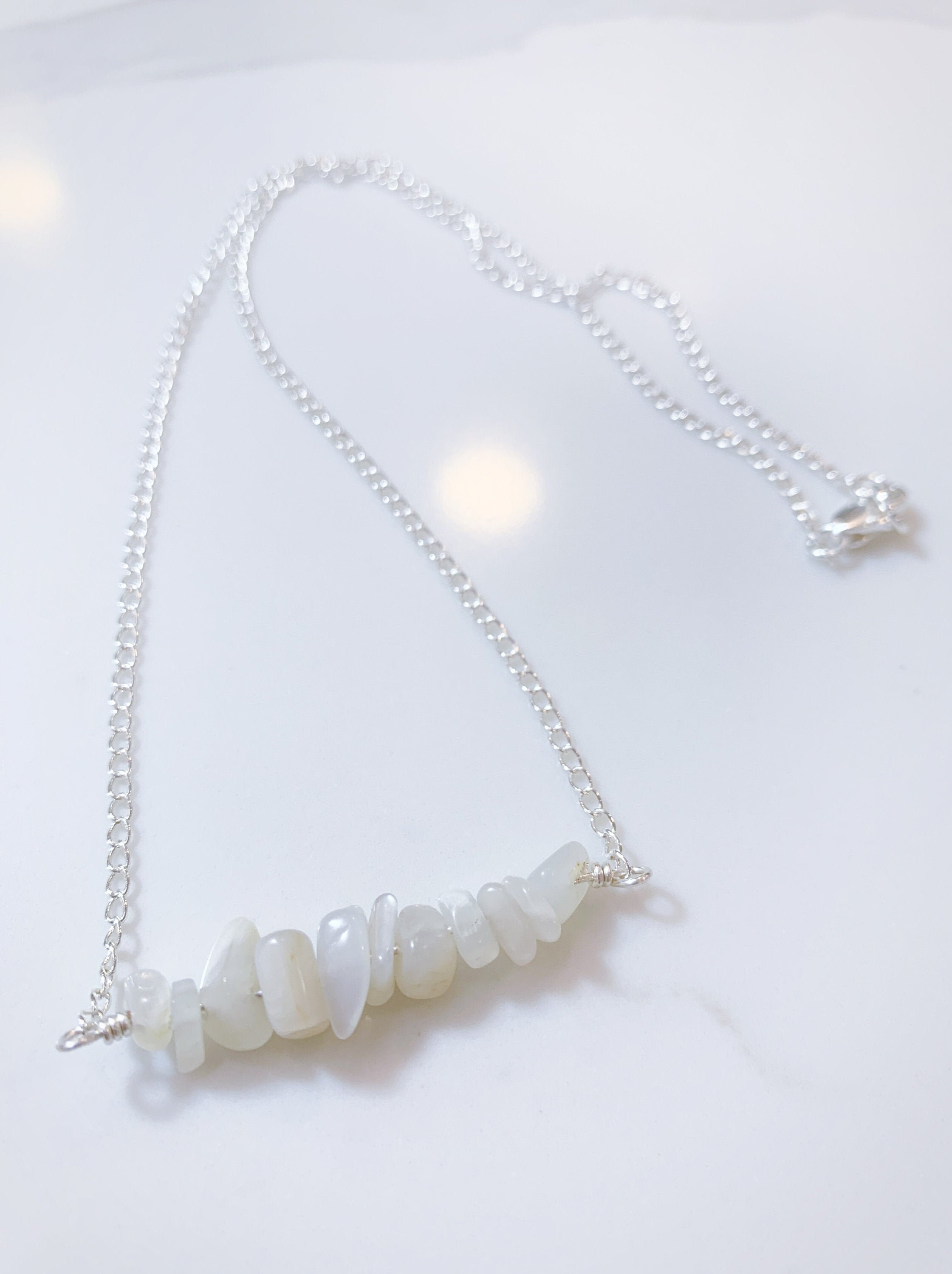 Intuitive Connection. Moonstone Silver Necklace Etsy Denmark